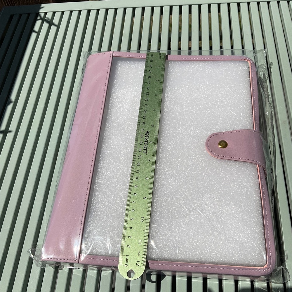 Erin Condren Light Pink Planner Folio with Gold Snap - Picture 6 of 6